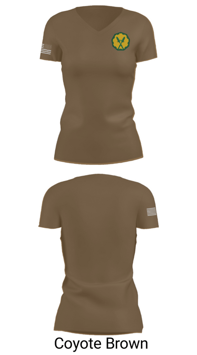160th mp bn 37897815 Women's Short Sleeve V-neck Shirt - 8