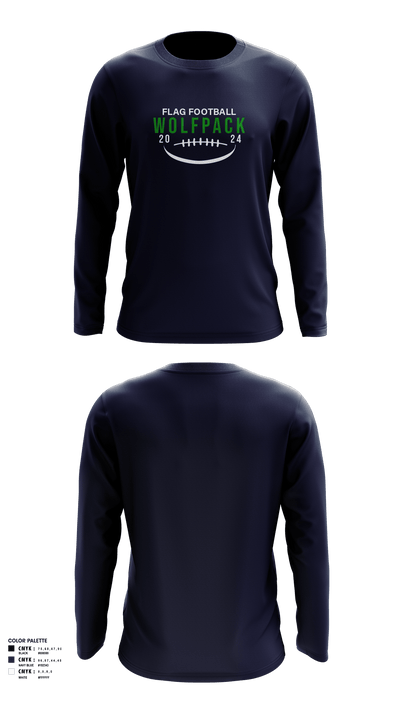 Maywood Center for Enriched Studies Football 19827825 Long Sleeve Performance Shirt - 3