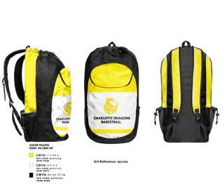 Gear Bag, Charlotte Dragons Basketball LLC, Men's Basketball, Teamtime, Team time, sublimation, custom sports apparel, team uniforms, spirit wear, spiritwear, sports uniforms, custom shirts, team store, custom team store, fundraiser sports, apparel fundraiser