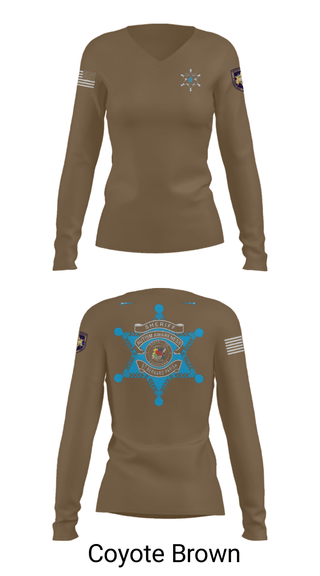 Women's Long Sleeve Vneck Shirt, C.I.B., Police, Teamtime, Team time, sublimation, custom sports apparel, team uniforms, spirit wear, spiritwear, sports uniforms, custom shirts, team store, custom team store, fundraiser sports, apparel fundraiser