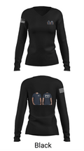 Prime Furniture Installation 63924618 Women's Long Sleeve V-neck Shirt -1 35