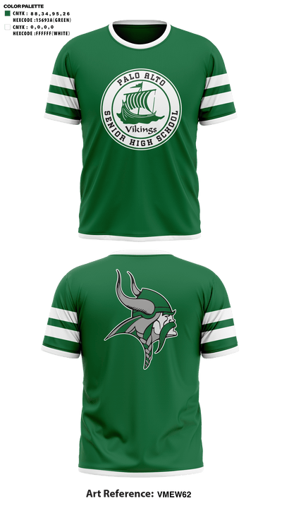 Palo Alto High School Cheer 94037882 Short Sleeve Performance Shirt - 41