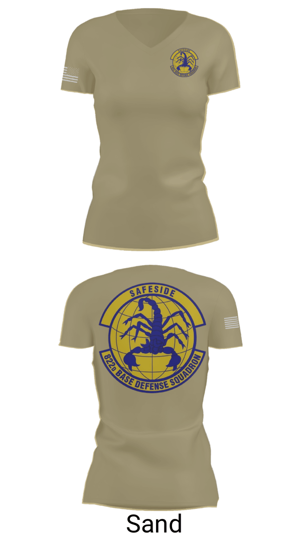 Women's Short Sleeve Vneck Shirt, Safeside, Air Force, Teamtime, Team time, sublimation, custom sports apparel, team uniforms, spirit wear, spiritwear, sports uniforms, custom shirts, team store, custom team store, fundraiser sports, apparel fundraiser