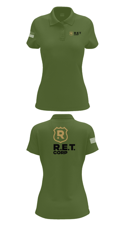 RET CORP 33326250 Women's Short Sleeve Performance Polo  - 52