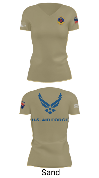 4th Component Maintenance Squadron 36168944 Women's Short Sleeve V-neck Shirt - 88