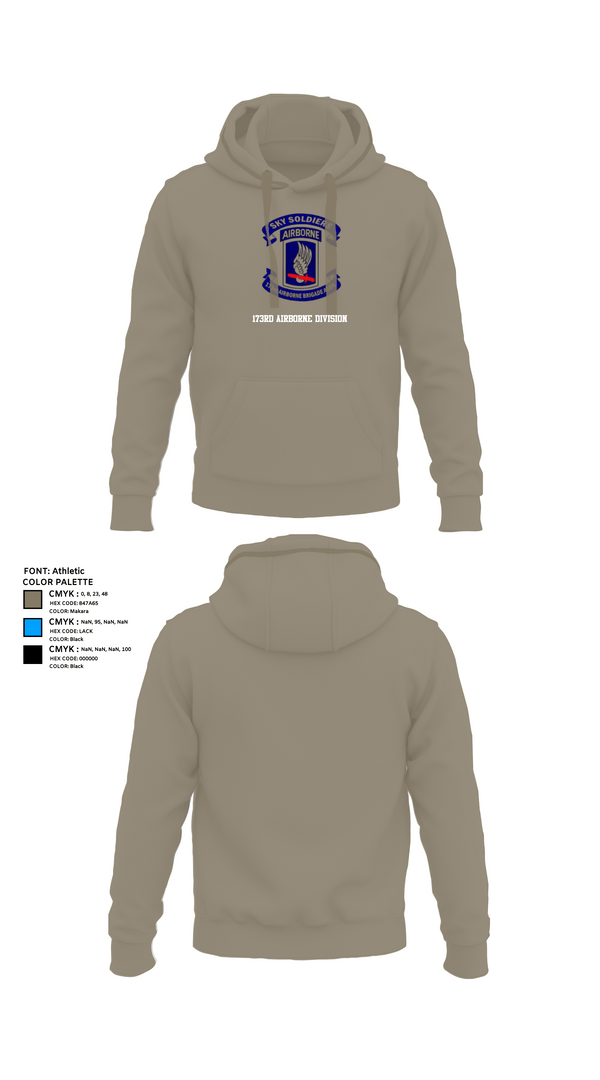 Hoodie, 173rd Airborne Division, Army, Teamtime, Team time, sublimation, custom sports apparel, team uniforms, spirit wear, spiritwear, sports uniforms, custom shirts, team store, custom team store, fundraiser sports, apparel fundraiser