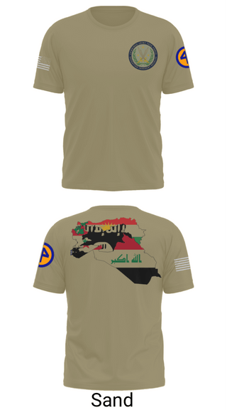Old School Cotton Feel Shirt, 44th ICBT, National Guard, Teamtime, Team time, sublimation, custom sports apparel, team uniforms, spirit wear, spiritwear, sports uniforms, custom shirts, team store, custom team store, fundraiser sports, apparel fundraiser
