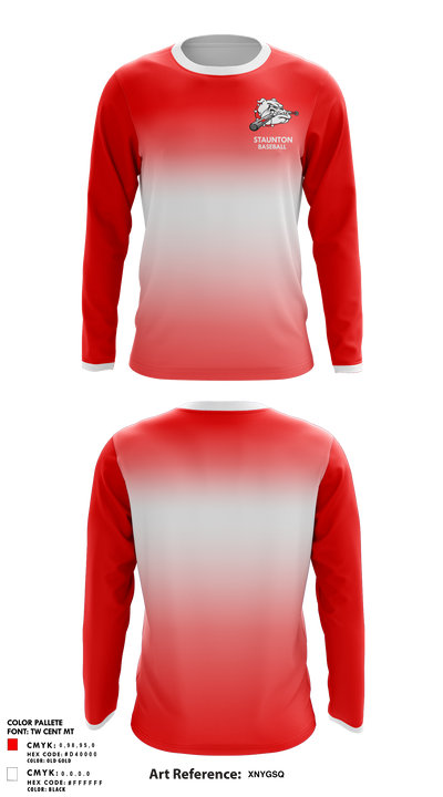 Staunton High School Baseball 11826473 Long Sleeve Performance Shirt 5