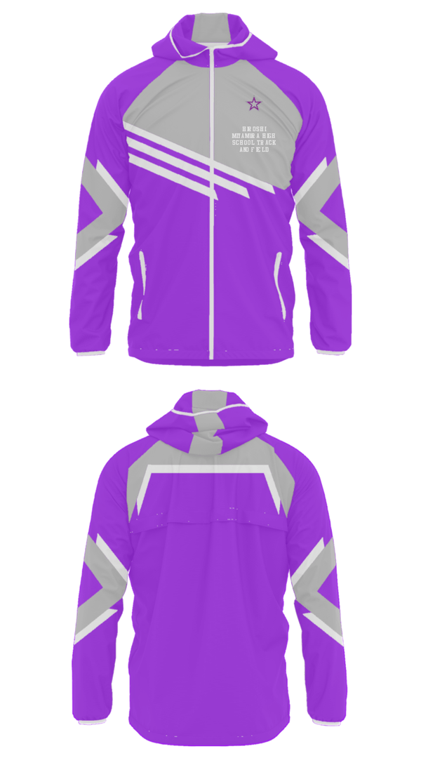 Windbreaker, Hiroshi Miyamura High School Track and Field, Track & Field, Teamtime, Team time, sublimation, custom sports apparel, team uniforms, spirit wear, spiritwear, sports uniforms, custom shirts, team store, custom team store, fundraiser sports, apparel fundraiser