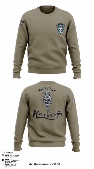 3RD PLT95TH CBRN 57596353 Crew Neck Sweatshirt - 1