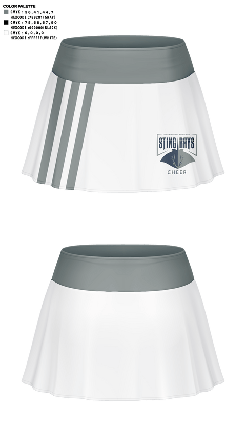 Skort, Coastal Academy High School Cheer, Cheer, Teamtime, Team time, sublimation, custom sports apparel, team uniforms, spirit wear, spiritwear, sports uniforms, custom shirts, team store, custom team store, fundraiser sports, apparel fundraiser