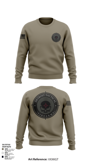 Crew Neck Sweatshirt, Detroit Tactical Firearms, , Teamtime, Team time, sublimation, custom sports apparel, team uniforms, spirit wear, spiritwear, sports uniforms, custom shirts, team store, custom team store, fundraiser sports, apparel fundraiser