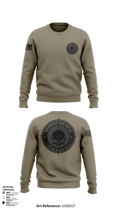 Detroit Tactical Firearms 87119150 Crew Neck Sweatshirt - 51