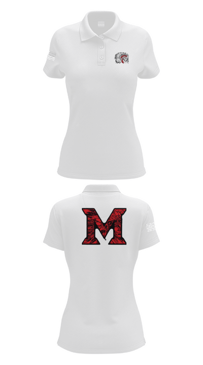 Mcloud High School Cheer 90191621 Women's Short Sleeve Performance Polo  - 17