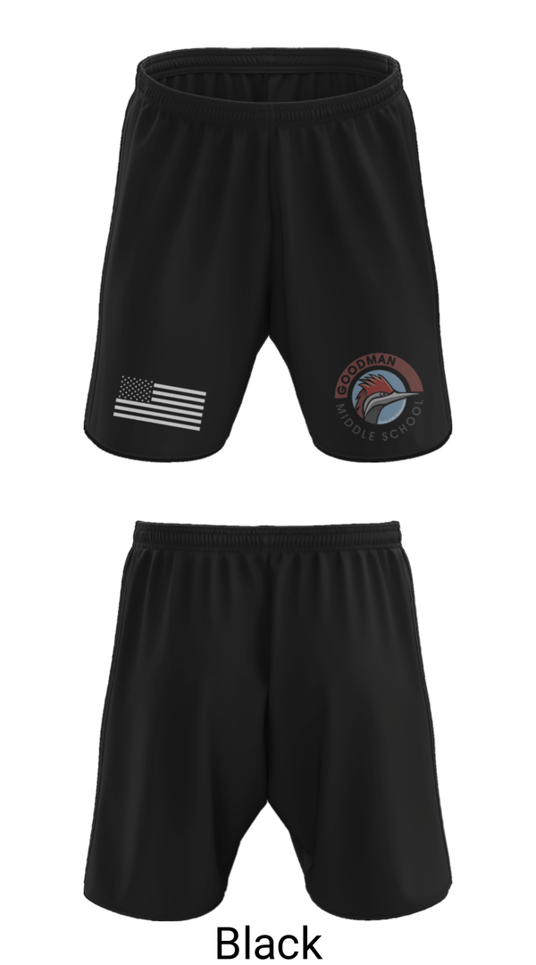 Athletic Shorts With Pockets, Goodman Middle School Soccer, Men's Soccer, Teamtime, Team time, sublimation, custom sports apparel, team uniforms, spirit wear, spiritwear, sports uniforms, custom shirts, team store, custom team store, fundraiser sports, apparel fundraiser