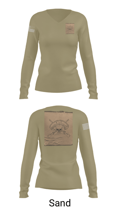 Los Pistoleros 43095637 Women's Long Sleeve V-neck Shirt - 97