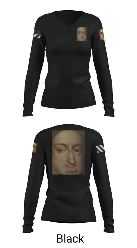 Women's Long Sleeve Vneck Shirt, 9BEB, Army, Teamtime, Team time, sublimation, custom sports apparel, team uniforms, spirit wear, spiritwear, sports uniforms, custom shirts, team store, custom team store, fundraiser sports, apparel fundraiser