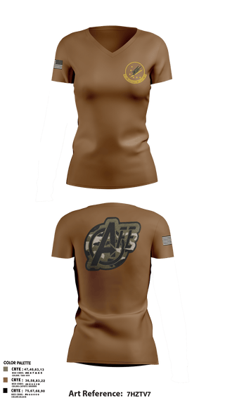 Womens Short Sleeve Vneck Shirt, 509 OSS, Air Force, Teamtime, Team time, sublimation, custom sports apparel, team uniforms, spirit wear, spiritwear, sports uniforms, custom shirts, team store, custom team store, fundraiser sports, apparel fundraiser