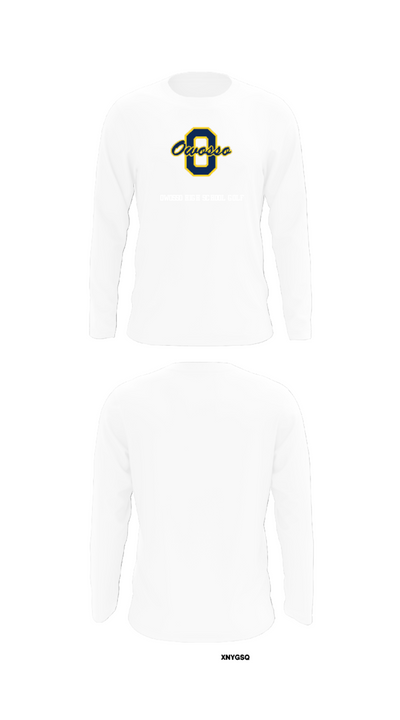 Owosso High School Golf 60974288 Long Sleeve Performance Shirt - 8
