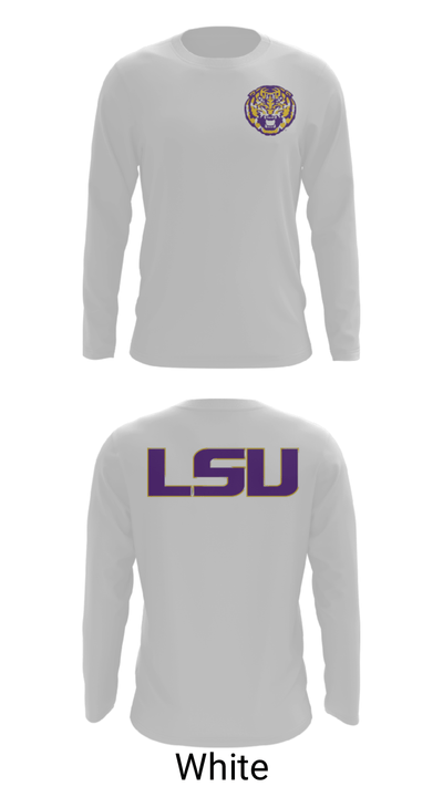 Louisiana State University 82713669 Long Sleeve Performance Shirt - 4