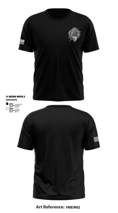 CREW 3 BUSTED BUZZARDS 64090708 Short Sleeve Performance Shirt - 3