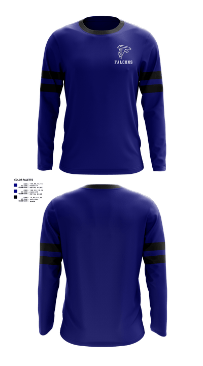 Falcons 9859248 Long Sleeve Performance Shirt 1