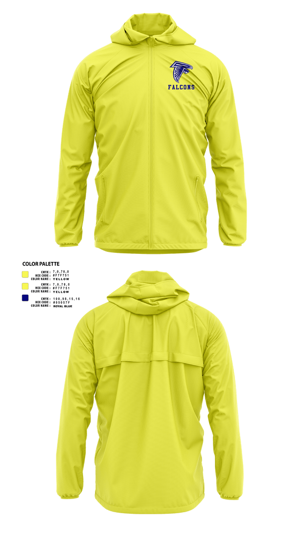 Windbreaker, Falcons, Men's Basketball, Teamtime, Team time, sublimation, custom sports apparel, team uniforms, spirit wear, spiritwear, sports uniforms, custom shirts, team store, custom team store, fundraiser sports, apparel fundraiser