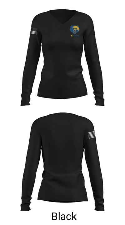 West Virginia University Institute Of Technology Baseball 18576628 Women's Long Sleeve V-neck Shirt - 13
