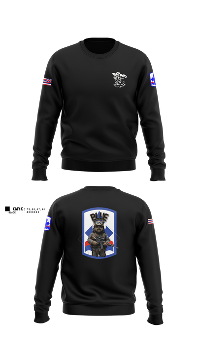 3RD PLT BAD BOYS3RD PLT BAD BOYS 899719921-299 DismountBlue Ewok 2663775 Crew Neck Sweatshirt - 3