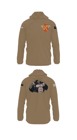 Windbreaker, A Battery, 4-133 FAR-AMMO, National Guard, Teamtime, Team time, sublimation, custom sports apparel, team uniforms, spirit wear, spiritwear, sports uniforms, custom shirts, team store, custom team store, fundraiser sports, apparel fundraiser