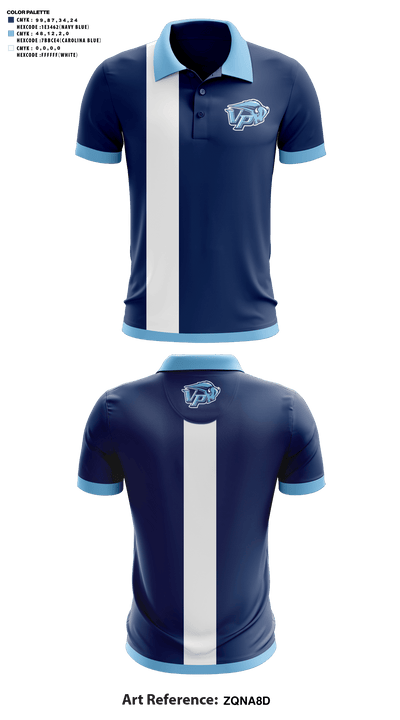 Vista Peak Preparatory Golf 18204582 Short Sleeve Performance Polo - 41