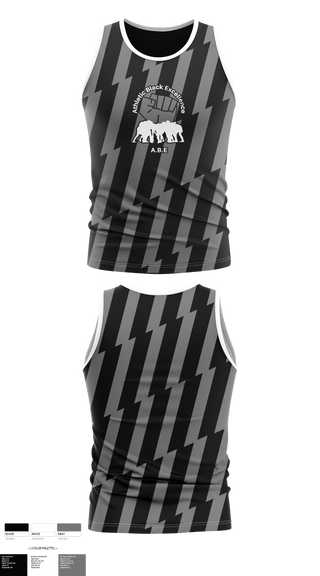 Tank Top, Athletic Black Excellence, Track & Field, Teamtime, Team time, sublimation, custom sports apparel, team uniforms, spirit wear, spiritwear, sports uniforms, custom shirts, team store, custom team store, fundraiser sports, apparel fundraiser