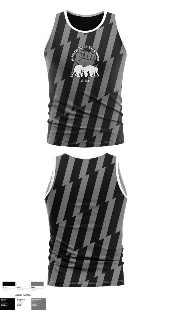 Tank Top, Athletic Black Excellence, Track & Field, Teamtime, Team time, sublimation, custom sports apparel, team uniforms, spirit wear, spiritwear, sports uniforms, custom shirts, team store, custom team store, fundraiser sports, apparel fundraiser