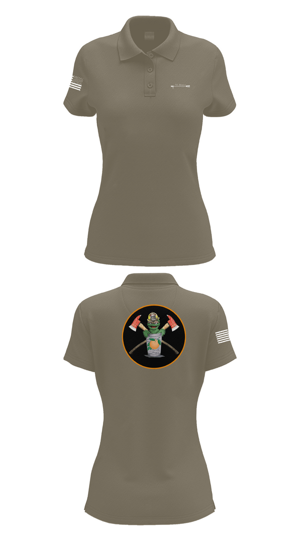 Womens Short Sleeve Performance Polo, 91 Bravo, Fire Department, Teamtime, Team time, sublimation, custom sports apparel, team uniforms, spirit wear, spiritwear, sports uniforms, custom shirts, team store, custom team store, fundraiser sports, apparel fundraiser