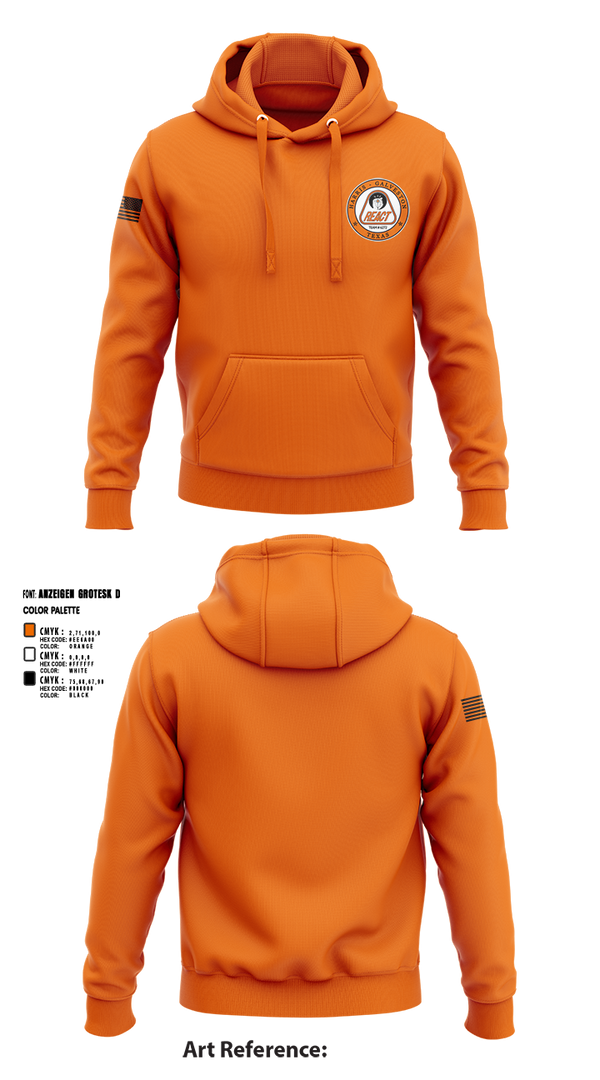 Hoodie, Harris/Galveston County REACT, , Teamtime, Team time, sublimation, custom sports apparel, team uniforms, spirit wear, spiritwear, sports uniforms, custom shirts, team store, custom team store, fundraiser sports, apparel fundraiser