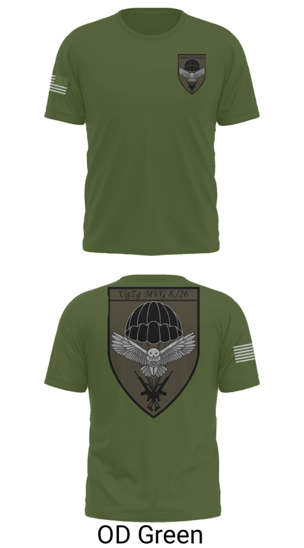 Old School Cotton Feel Shirt, 8.FschJgRgt 26, Army, Teamtime, Team time, sublimation, custom sports apparel, team uniforms, spirit wear, spiritwear, sports uniforms, custom shirts, team store, custom team store, fundraiser sports, apparel fundraiser