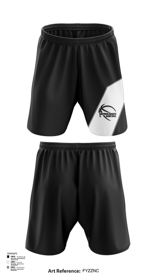 Athletic Shorts With Pockets, Northern Heights High School Basketball, Men's Basketball, Teamtime, Team time, sublimation, custom sports apparel, team uniforms, spirit wear, spiritwear, sports uniforms, custom shirts, team store, custom team store, fundraiser sports, apparel fundraiser