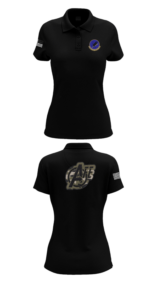 Womens Short Sleeve Performance Polo, 509 OSS, Air Force, Teamtime, Team time, sublimation, custom sports apparel, team uniforms, spirit wear, spiritwear, sports uniforms, custom shirts, team store, custom team store, fundraiser sports, apparel fundraiser