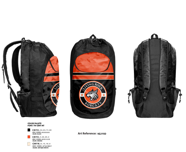 Gear Bag, Bobcats, Men's Basketball, Teamtime, Team time, sublimation, custom sports apparel, team uniforms, spirit wear, spiritwear, sports uniforms, custom shirts, team store, custom team store, fundraiser sports, apparel fundraiser