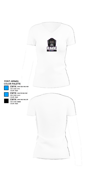 Rage 24339066 Women's Short Sleeve V-neck Shirt - 18