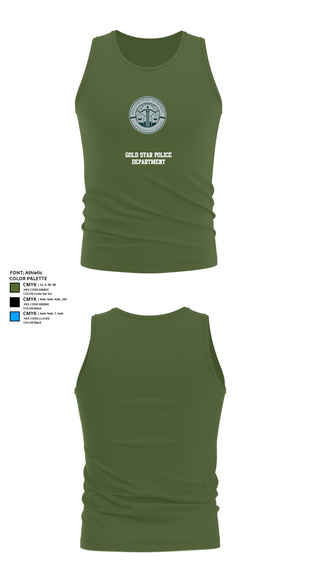 Tank Top, GOLD STAR POLICE DEPARTMENT, , Teamtime, Team time, sublimation, custom sports apparel, team uniforms, spirit wear, spiritwear, sports uniforms, custom shirts, team store, custom team store, fundraiser sports, apparel fundraiser