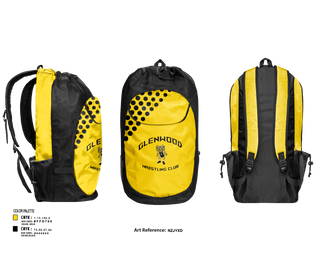 Gear Bag, Glenwood Wrestling Club, Wrestling, Teamtime, Team time, sublimation, custom sports apparel, team uniforms, spirit wear, spiritwear, sports uniforms, custom shirts, team store, custom team store, fundraiser sports, apparel fundraiser