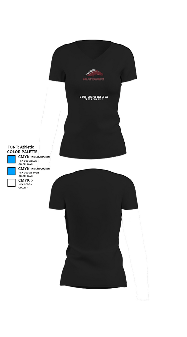 Women's Short Sleeve Vneck Shirt, Silver Lake Public School Cross Country, Cross Country, Teamtime, Team time, sublimation, custom sports apparel, team uniforms, spirit wear, spiritwear, sports uniforms, custom shirts, team store, custom team store, fundraiser sports, apparel fundraiser
