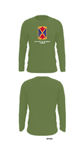 10th Army Air and Missile Command 85697191 Long Sleeve Performance Shirt - 52