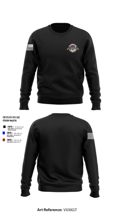 Delta Troop 3-17 CAV 34890879 Crew Neck Sweatshirt - 21