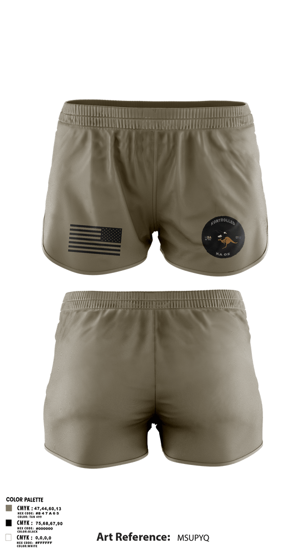 Ranger Panties, Kontrolled Kaos, , Teamtime, Team time, sublimation, custom sports apparel, team uniforms, spirit wear, spiritwear, sports uniforms, custom shirts, team store, custom team store, fundraiser sports, apparel fundraiser