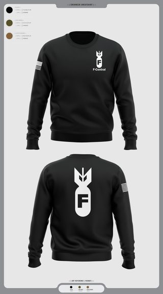 Crew Neck Sweatshirt, F Central, Police, Teamtime, Team time, sublimation, custom sports apparel, team uniforms, spirit wear, spiritwear, sports uniforms, custom shirts, team store, custom team store, fundraiser sports, apparel fundraiser