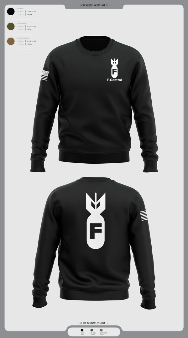 Crew Neck Sweatshirt, F Central, Police, Teamtime, Team time, sublimation, custom sports apparel, team uniforms, spirit wear, spiritwear, sports uniforms, custom shirts, team store, custom team store, fundraiser sports, apparel fundraiser
