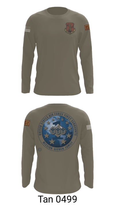 186 Air Refueling Wing 26529020 Long Sleeve Performance Shirt - 66