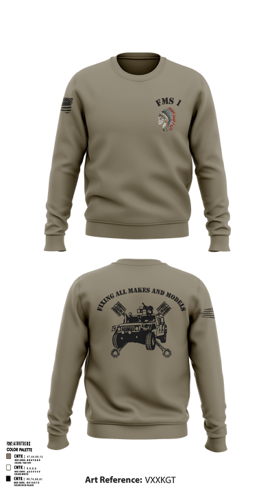 FMS 1, OKARNG 20204603 Crew Neck Sweatshirt - 2